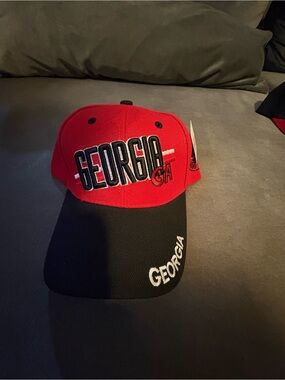 Unbranded Georgia Red and Black Baseball Cap
